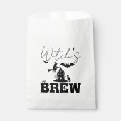 Spooky Spuk House & Hexe Silhouette | Geschenktütchen (Vorderseite)