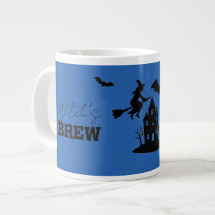 Spooky Spuk House & Hexe Silhouette Jumbo-Tasse