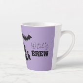 Spooky Spuk House & Hexe Silhouette | Milchtasse (Rechts)