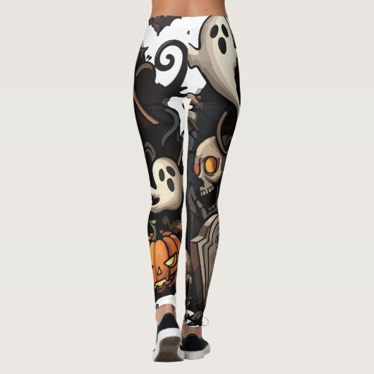 Spooky Spuk House Leggings 🕷️ 🎃 (Rückseite)