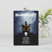 Spooky Spuk House mit Blue Ghost Begleitkarte (Stehend Vorderseite)