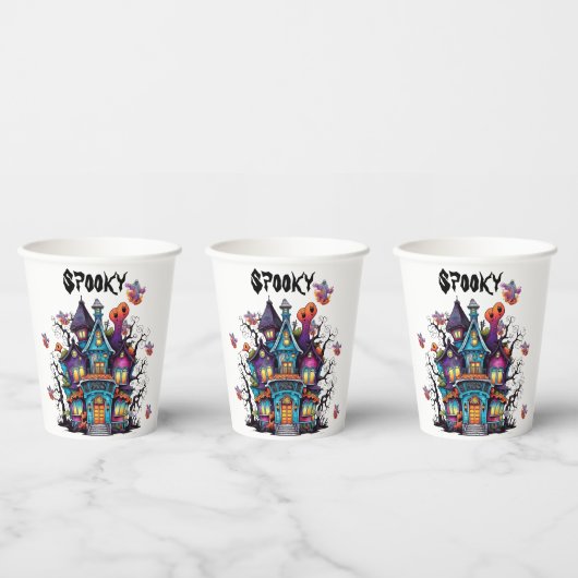 Spooky Spuk House Pappbecher (Multi)