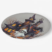 Spooky Spuk House Pappteller (Schrägansicht)