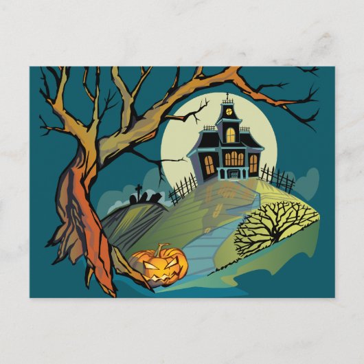 Spooky Spuk House Postkarte (Vorderseite)