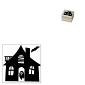 SpOoKy Spuk House Rubber Briefmarke Gummistempel (Stempel)