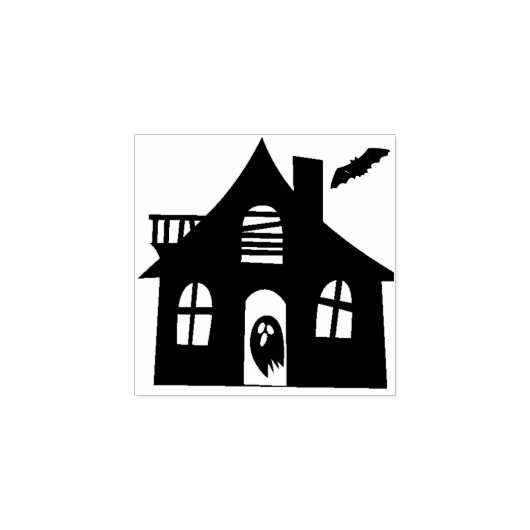 SpOoKy Spuk House Rubber Briefmarke Gummistempel (Prägung)