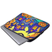 Spooky Spuk Mansion Art Laptopschutzhülle (Vorne Knopf)