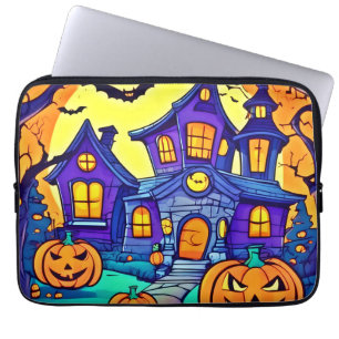 Spooky Spuk Mansion Art Laptopschutzhülle