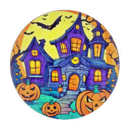 Spooky Spuk Mansion Art Schneidebrett
