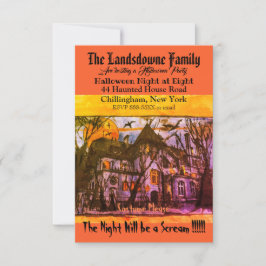 Spooky Spuk Mansion Halloween Text