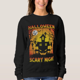Spooky Spuk Pumpkin Halloween Graphic Sweatshirt