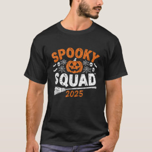 Spooky Squad 2025 Matching Family Halloween Costum T-Shirt