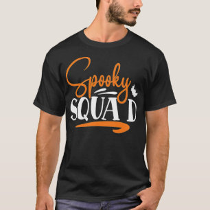 Spooky Squad Cooles Halloween Slogan lustige Tiere T-Shirt