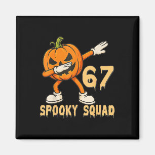 Spooky Squad Kürbis 67 Halloween Meme 6 7 Zahlen Magnet