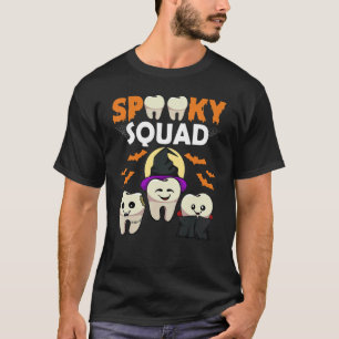 Spooky Squad Lazy Halloween Kostüm Dental Assista T-Shirt