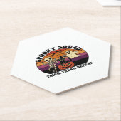 Spooky Squad Retro Halloween Design (Black Text) � Untersetzer (angewinkelt)