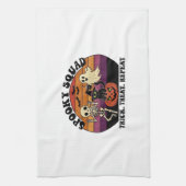 Spooky Squad Retro-Halloween-Design (Schwarzer Tex Geschirrtuch (Vertikal)