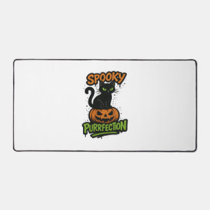 Spooky Squad Retro Halloween Design (Schwarzer Tex Schreibtischunterlage