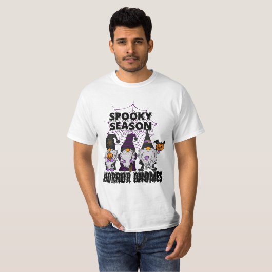 Spooky Squad Shirt| Gnome Halloween T-Shirt (Vorne ganz)