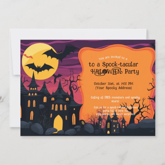 Spooky Squads Halloween-Bash Einladung (Vorderseite)