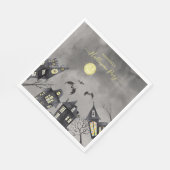 Spooky-Stadt Halloween Napkins Serviette (Ecke)