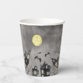 Spooky Stadt Halloween Paper Cups Pappbecher (Rückseite)