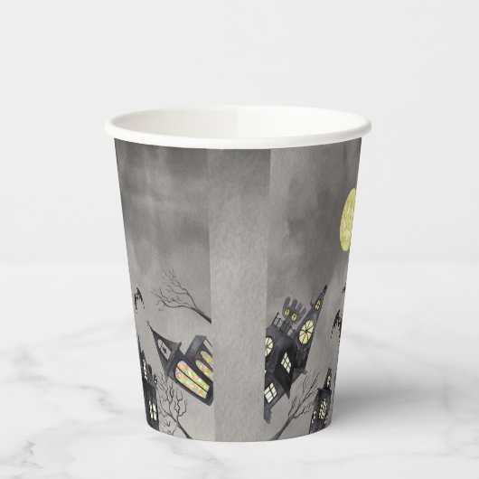 Spooky Stadt Halloween Paper Cups Pappbecher (Links)