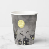 Spooky Stadt Halloween Paper Cups Pappbecher (Vorderseite)