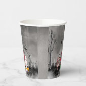 Spooky Stadt Trick oder Treaters Halloween Pappbecher (Links)