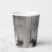 Spooky Stadt Trick oder Treaters Halloween Pappbecher (Rechts)