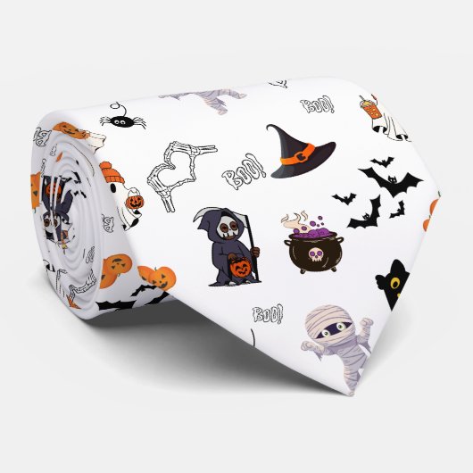 "Spooky Statement Halloween-Krawatte Krawatte (Gerollt)