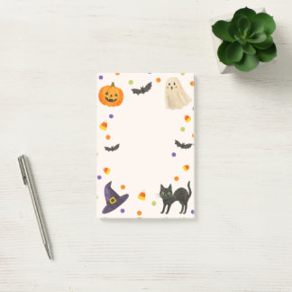 Spooky Stationery, Ghost & Pumpkin Post-it Klebezettel