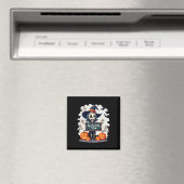 Spooky Study Team - Niedliche Halloween Skeleton T Magnet (In Situ (Geschirrspüler))