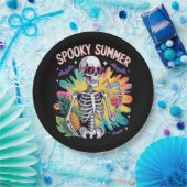 Spooky Summer Beach Vacation Pappteller (Party)