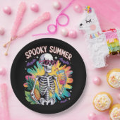 Spooky Summer Beach Vacation Pappteller (Party)