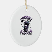 Spooky Summer Funny Meme Skeleton Kaffee Funny Sum Keramik Ornament (Rechts)