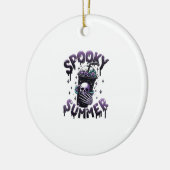 Spooky Summer Funny Meme Skeleton Kaffee Funny Sum Keramik Ornament (Links)