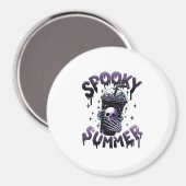 Spooky Summer Funny Meme Skeleton Kaffee Funny Sum Magnet (Vorderseite/Rückseite)