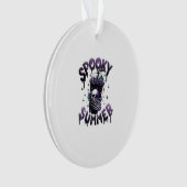 Spooky Summer Funny Meme Skeleton Kaffee Funny Sum Ornament (Vorderseite)
