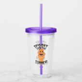 Spooky Summer Funny Summerween Cone Cartoon Acryltrinkbecher (Vorderseite)