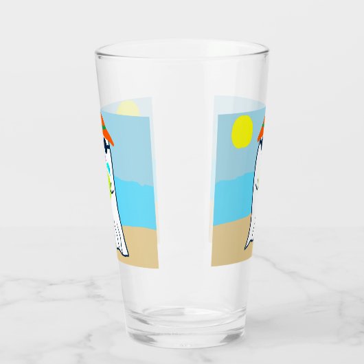 Spooky Summer Ghost am Strand Glas (Links)