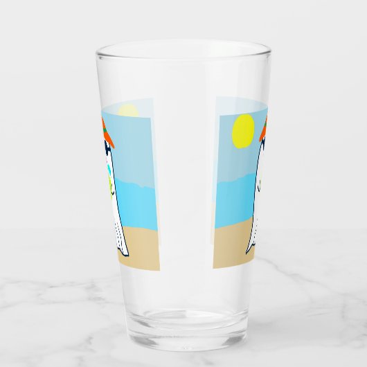 Spooky Summer Ghost am Strand Glas (Rechts)