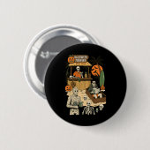 Spooky Summer Halloween Retro Summer Horror Charac Button (Vorne & Hinten)
