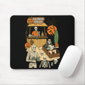Spooky Summer Halloween Retro Summer Horror Mousepad (Mit Mouse)