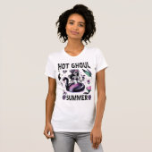 Spooky Summer Pastel Goth Sugar Skull Mermaid T-Shirt (Vorne ganz)
