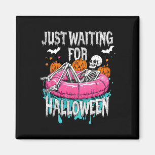 Spooky Summer Skeleton gerade zu Halloween Gewarte Magnet