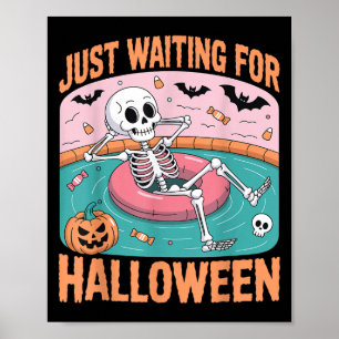 Spooky Summer Skeleton gerade zu Halloween Gewarte Poster