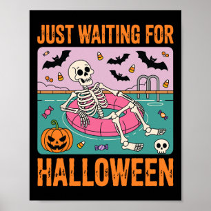 Spooky Summer Skeleton gerade zu Halloween Gewarte Poster