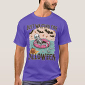 Spooky Summer Skeleton Just Waiting For Halloween T-Shirt (Vorderseite)