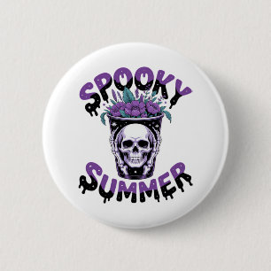 Spooky Summer Skeletonsommer Button
